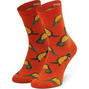 Pomarańczowe skarpetki Happy Socks