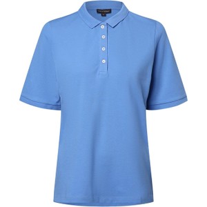 Niebieska bluzka Franco Callegari z dekoltem w kształcie litery v