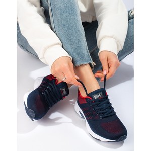 Granatowe buty sportowe DK sznurowane z płaską podeszwą