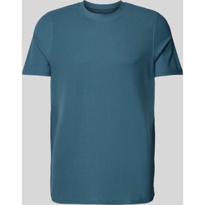 Niebieski t-shirt McNeal z bawełny z krótkim rękawem