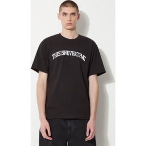Czarny t-shirt Thisisneverthat w młodzieżowym stylu z nadrukiem