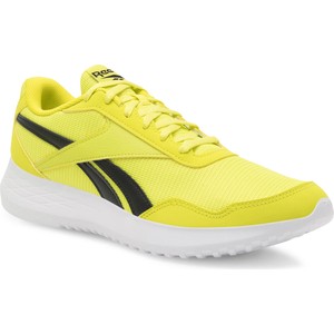 Żółte buty sportowe Reebok w sportowym stylu