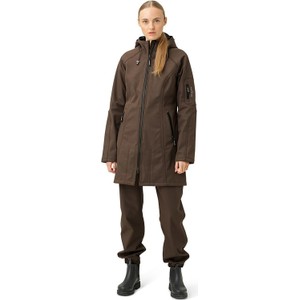 Brązowa kurtka Ilse Jacobsen w stylu casual wiatrówki długa