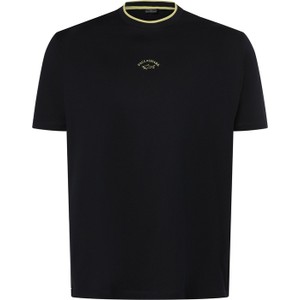 Czarny t-shirt Paul & Shark z krótkim rękawem w stylu casual