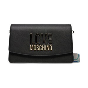 Czarna torebka Love Moschino średnia w młodzieżowym stylu matowa
