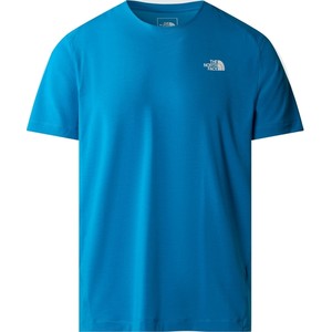 Niebieski t-shirt The North Face z krótkim rękawem w sportowym stylu
