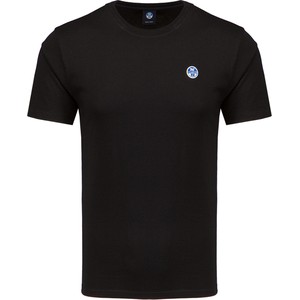 Czarny t-shirt North Sails w sportowym stylu z bawełny