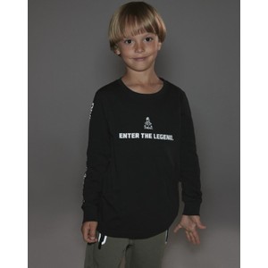 Czarna koszulka dziecięca diversesystem dla chłopców z długim rękawem