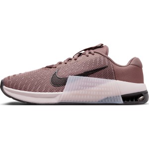 Różowe buty sportowe Nike z płaską podeszwą w sportowym stylu z tkaniny