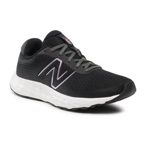 Czarne buty sportowe New Balance w sportowym stylu sznurowane z płaską podeszwą