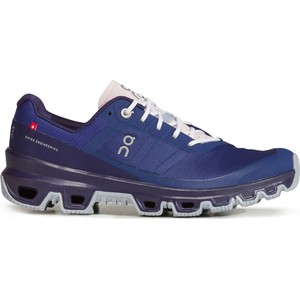 Niebieskie buty sportowe On Running w sportowym stylu sznurowane z płaską podeszwą