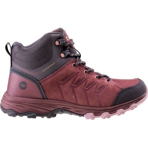 Czerwone buty trekkingowe Hi-Tec sznurowane