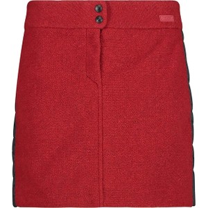 Czerwona spódnica CMP mini z wełny