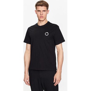 Czarny t-shirt Trussardi w stylu casual z krótkim rękawem