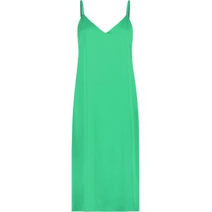 Zielona sukienka SUBLEVEL mini z dekoltem w kształcie litery v na ramiączkach