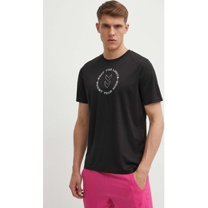 T-shirt Hummel w młodzieżowym stylu z nadrukiem z krótkim rękawem