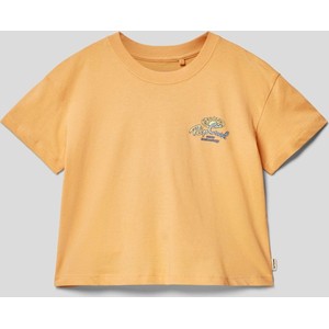 Pomarańczowa bluzka dziecięca Rip Curl z bawełny