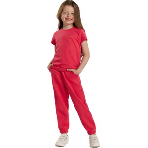 Czerwona bluzka dziecięca Tup Tup z krótkim rękawem