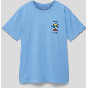 Niebieska koszulka dziecięca Rip Curl z bawełny dla chłopców
