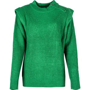 Zielony sweter ubierzsie.com w stylu casual