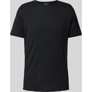 Czarny t-shirt Strellson z krótkim rękawem w stylu casual z bawełny