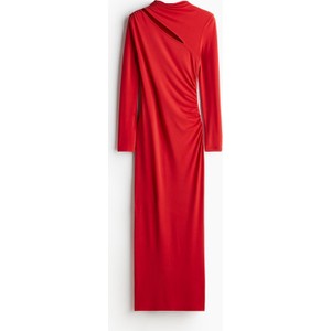 Sukienka H & M z długim rękawem z dżerseju z okrągłym dekoltem