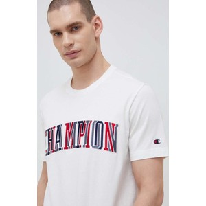 T-shirt Champion w młodzieżowym stylu z bawełny z krótkim rękawem