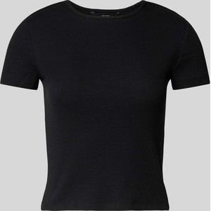 Czarna bluzka Vero Moda z krótkim rękawem z bawełny