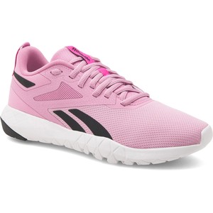 Różowe buty sportowe Reebok w sportowym stylu z płaską podeszwą
