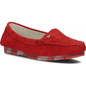 Czerwone buty Filippo z płaską podeszwą