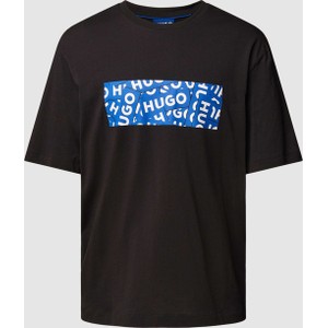 T-shirt Hugo Blue z krótkim rękawem w młodzieżowym stylu