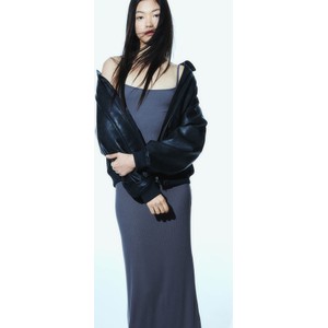 Sukienka H & M maxi z długim rękawem
