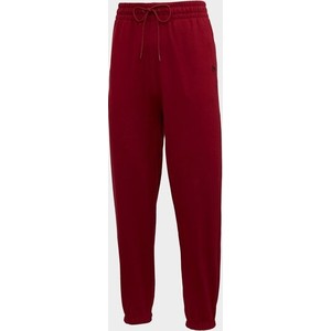 Czerwone spodnie New Era z dresówki