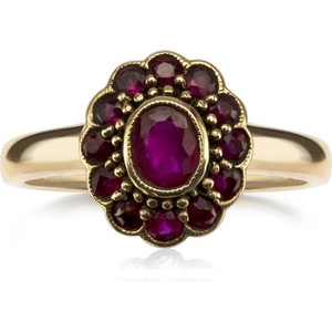 YES Kolekcja Wiktoriańska - pierścionek z rubinami