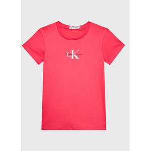 Czerwona bluzka dziecięca Calvin Klein z jeansu
