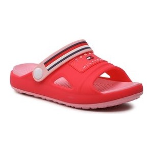 Czerwone buty dziecięce letnie Tommy Hilfiger dla dziewczynek