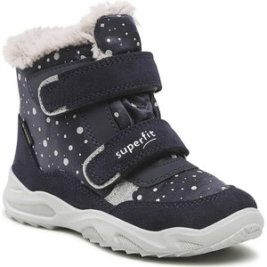 Buty dziecięce zimowe Superfit z goretexu na rzepy