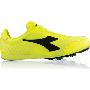 Żółte buty sportowe Diadora sznurowane