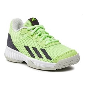 Zielone buty sportowe dziecięce Adidas sznurowane