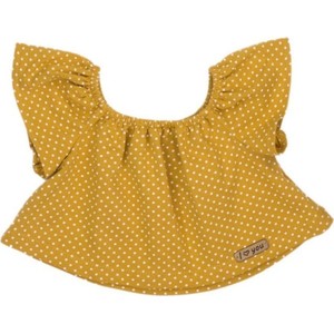 Żółta bluzka dziecięca 5.10.15 z bawełny dla dziewczynek