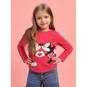 Czerwona bluzka dziecięca Sinsay z bawełny dla dziewczynek
