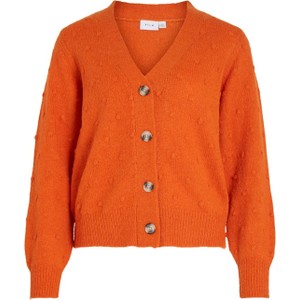 Pomarańczowy sweter Vila w stylu casual