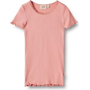 Różowa bluzka dziecięca Limango Polska z bawełny