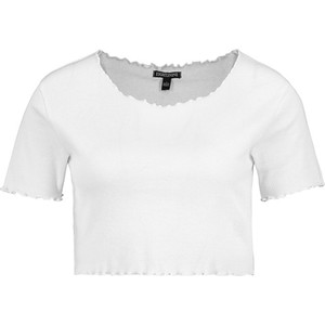 T-shirt Limango Polska z okrągłym dekoltem w stylu casual z bawełny