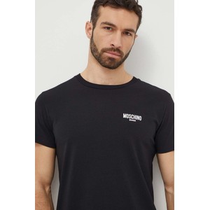T-shirt Moschino z nadrukiem z krótkim rękawem w stylu casual