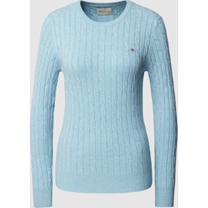 Niebieski sweter Gant w stylu casual