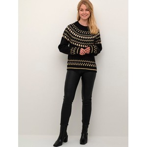 Sweter Culture w stylu casual w bożonarodzeniowy wzór z wełny