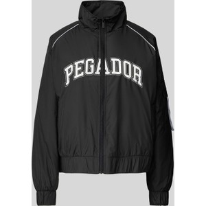 Czarna kurtka Pegador w sportowym stylu bez kaptura