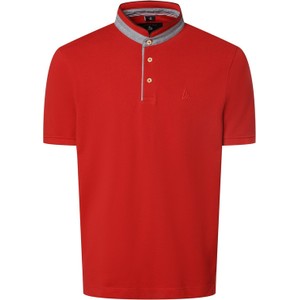 Czerwony t-shirt Andrew James Sailing z krótkim rękawem z bawełny w stylu casual