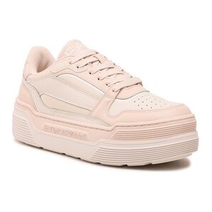 Różowe buty sportowe Emporio Armani w sportowym stylu
